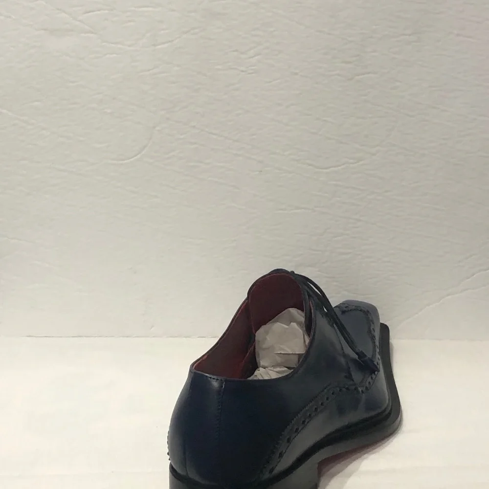 Emilio Franco shoes navy oxford point toe Italian